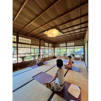 【KYOTOYOGA】旧三井家下鴨別邸で 『オーダーメイドKYOTOYOGA』体験