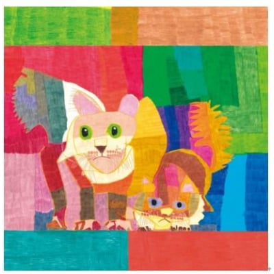 【三陽商事】nelio ふろしき ペルシャ猫(NPO法人 加音 西京極作業所所属デザイナー)