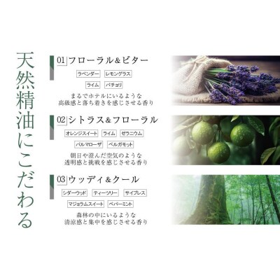 【マナプラス】印象を変える!天然精油が優しく香るアロマミスト/3種セット