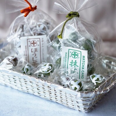 【中村藤吉本店】抹茶飴とほうじ茶飴(2種各3袋)