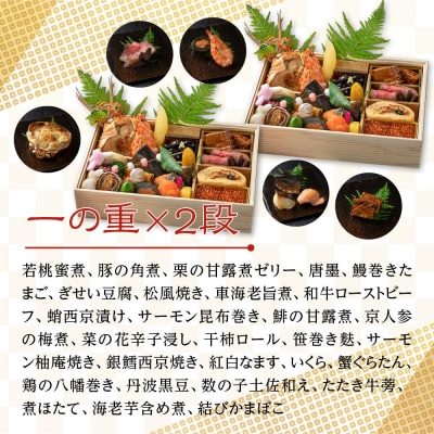 こうろ特製 大満足の一人前おせち料理(ニ客) |京都 老舗旅館 人気おせち 1人 2027 正月