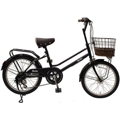 完成品でお届け!シティサイクル シマノ20インチ自転車(FBCM206R)【マットブラック(MK)】