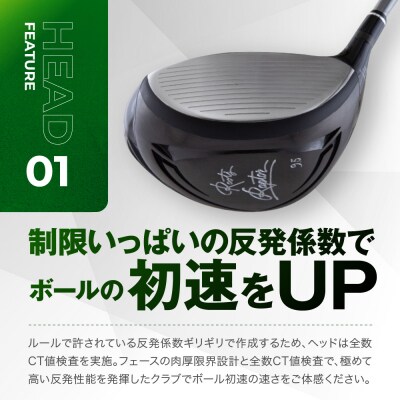 【ルーツゴルフ】ルーツラプター ドライバー ロフト9.5° ヘッドカバー付<シャフト硬さ:R>