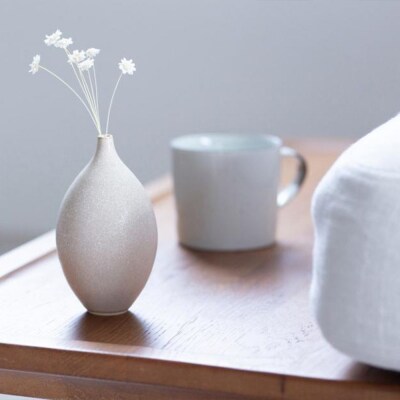 【ZUIKOU】フラワーベース&ドライフラワー　No.002 Ecru Beige × ス