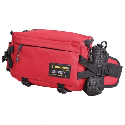 【デグナー】ヒップバッグ[NB-179]【レッド】(バイク,バイクギア,バイク用品,バイクグッズ)