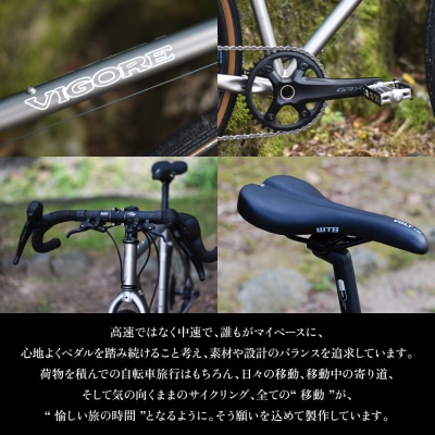 【VIGORE】山と旅の自転車プラス GRX600(1×11速 / マット・チタンカラー)(自転車)