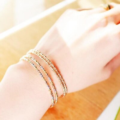 京セラ・K18 ブレスレット【カットボール/フリーサイズ/イエローゴールド/WBCY3773-FU】