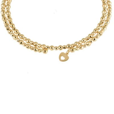 京セラ・K18 ブレスレット【カットボール/フリーサイズ/イエローゴールド/WBCY3773-FU】