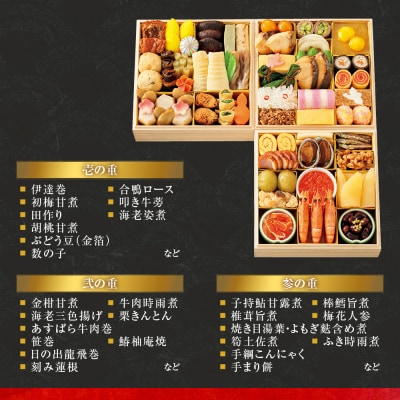 【高島屋選定品】〈京料理 美濃吉〉おせち料理 三段重 約3～4人前 料亭 おせち 人気