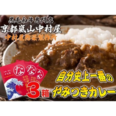 【京都嵐山中村屋】自分史上一番のやみつきカレー3個セット【エーコープ京都中央】