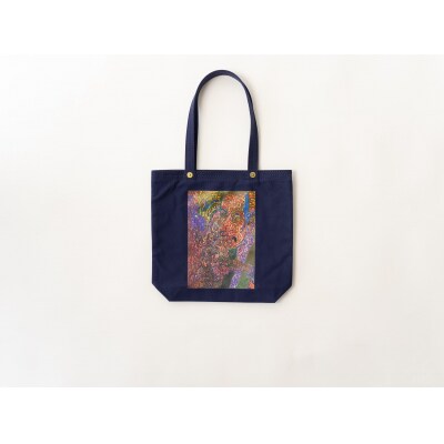 【京都館発・限定企画かばん】一澤信三郎×へラルボニーコラボ　縦型トートバッグ(全5種)【カラー:紺】