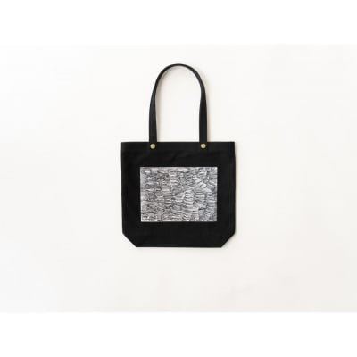 【京都館発・限定企画かばん】一澤信三郎×へラルボニーコラボ　縦型トートバッグ(全5種)【カラー:黒】