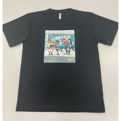 【京都市交通局】“地下鉄に乗るっ”10周年記念デザインTシャツ(ブラック/Lサイズ)