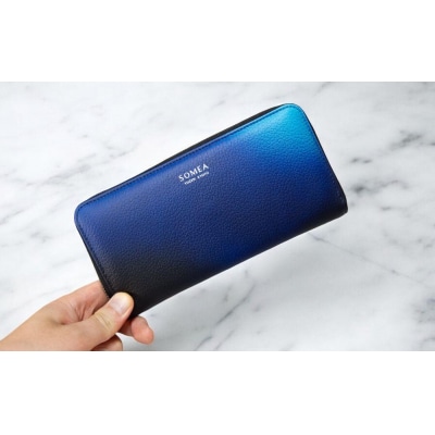 【池内友禅】SOMEA brume 長財布(タンゴブルー)|京都 友禅染 ブランド 財布 人気