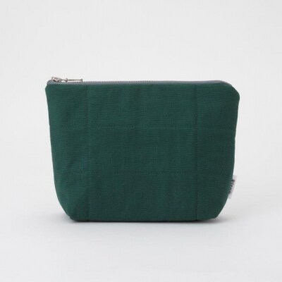 【kiten.kyoto】HANTEN. Pouch 深緑(FUKAMIDORI)