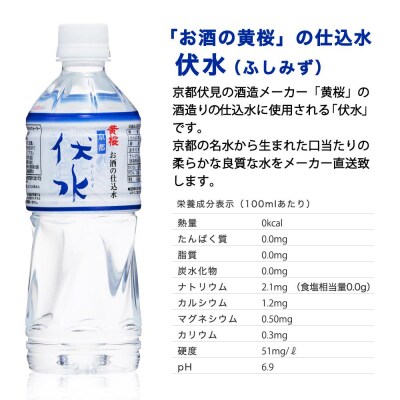 <12か月定期便>【黄桜】お酒の仕込水 伏水 (530ml×24本入)