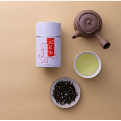 【一保堂茶舗】大福茶・煎茶 薫風 中缶セット