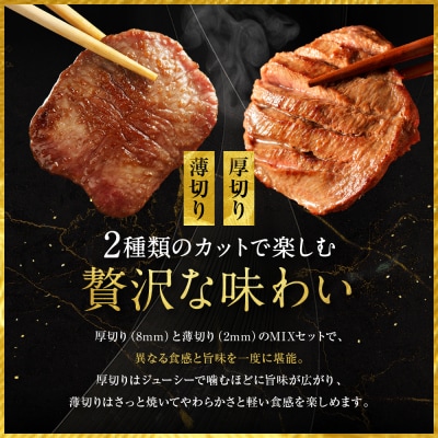 【エスイー】極上牛タンよくばりセット(厚切り&薄切り)250g×2パック 計500g