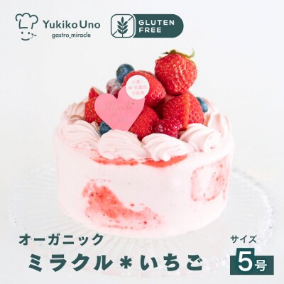 【むしやしない】オーガニックミラクル*いちご 5号|京都 アレルギー対応ケーキ 人気シリーズ