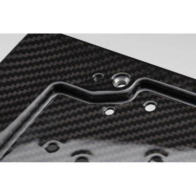 【AELLA】汎用品|ドライカーボン製 ナンバープレートホルダー【ツヤあり】(バイク,バイクパーツ)
