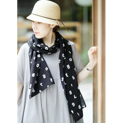 SOU・SOU 伊勢木綿くびまき/SO-SU-U 濡羽色2|京都 SOUSOU スカーフ 人気