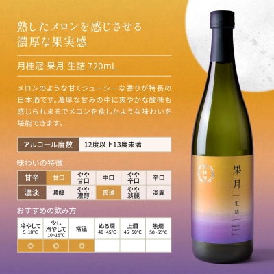 【月桂冠】果月純米/生詰 飲み比べセット(720ml×2本)