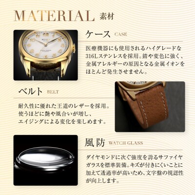KUOE ROYAL SMITH 90-008 ゴールド×ゴールド|京都発 腕時計 人気ブランド