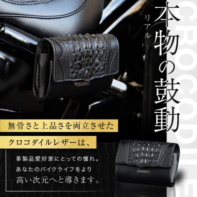 【デグナー】クロコダイルレザー ETCケース [SB-112RCR]