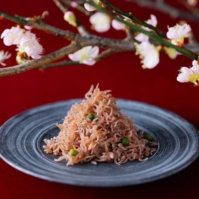 《9月末までの限定寄付額》【下鴨茶寮】梅ちりめん(デザイン袋)