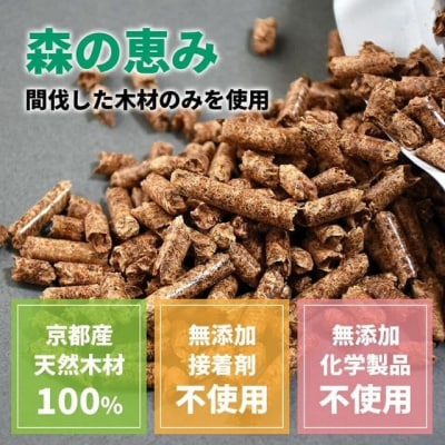 【森の力京都】猫砂用ペレット3kg×2袋(京都産ヒノキ使用)