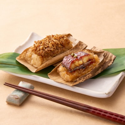 【京料理 美濃吉】鰻と牛肉のお凌ぎ飯蒸し詰合せ 
