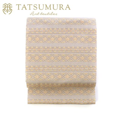 【龍村美術織物】光波帯(鱗巴桜段文)