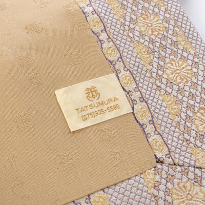 【龍村美術織物】光波帯(鱗巴桜段文)