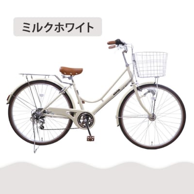 【エイリン】【組立済み発送】ファミリーサイクル26型 KN266NROL【ミルクホワイト】