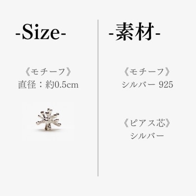 【KAORU】スターダスト ピアス / シルバー