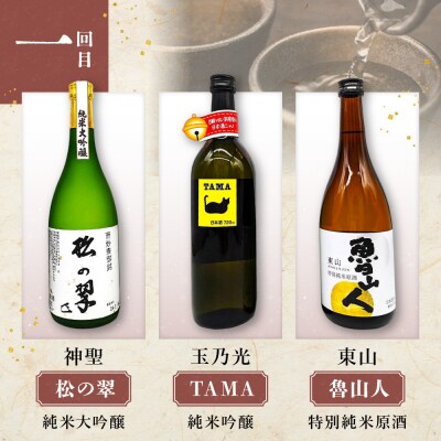 <定期便・毎月3本×6ヵ月>【吟醸酒房 油長】京都伏見の酒 18蔵飲み比べ2