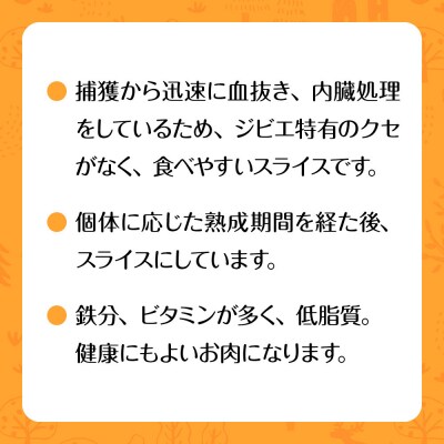 【洛北ジビエ】熟成鹿モモ肉のスライス1kg 名店御用達<200g×5パック>