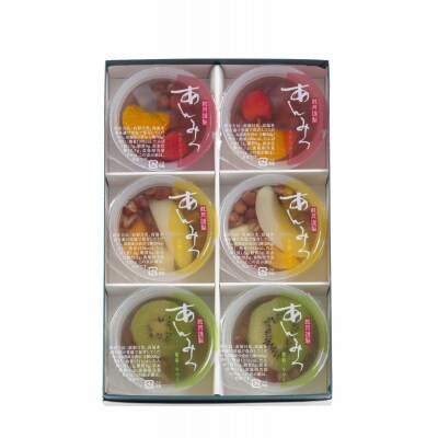 【鼓月】あんみつ 6個入