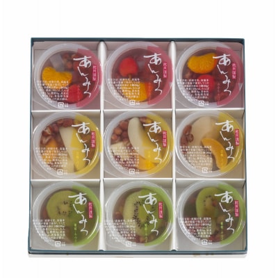 【鼓月】あんみつ 9個入