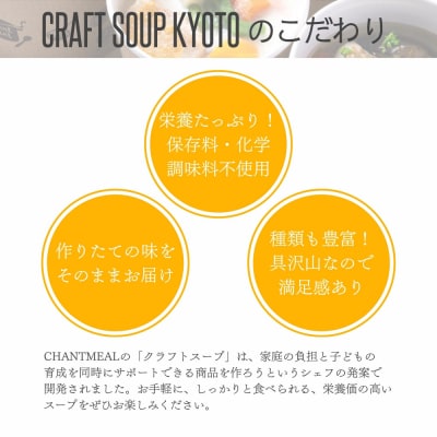 【CHANTMEAL】クラフトスープKYOTO 京のフレンチ 4種セット