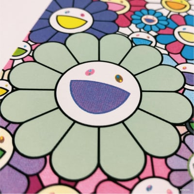 【ふるさと納税限定セット】版画「お花の短冊 川床で楽しむ夏の涼」シリアルNo.入り限定カード付き