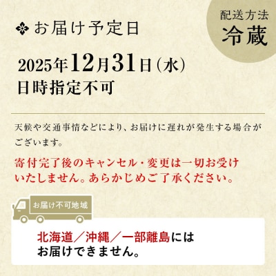 【祇園はやかわ謹製】おせち1段重 1～2人前|京都 本格料亭おせち 人気おせち