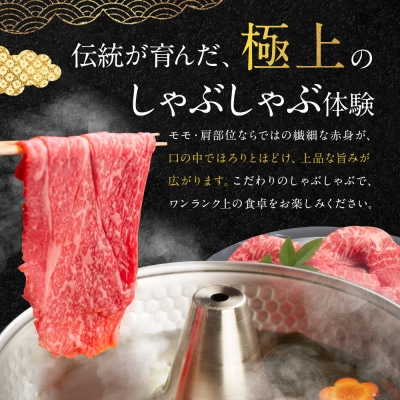 【銀閣寺大西】国産和牛 京都肉 しゃぶしゃぶ用(モモ/肩)500g