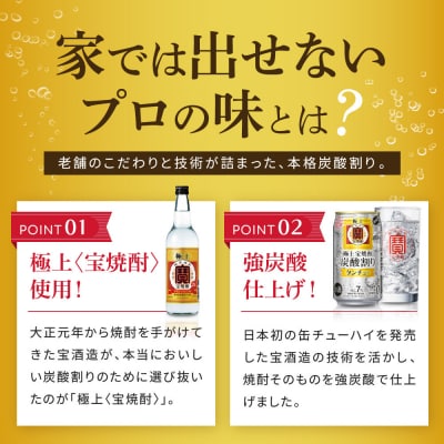 【宝酒造】極上〈宝焼酎〉の炭酸割り「タンチュー」 350ml×24本|京都 タカラ 人気セット