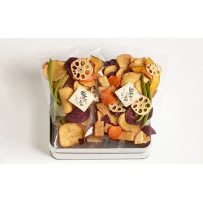 【かなだや】野菜ごのみ(野菜チップス&おかき120g×2袋)|京都 おかき あられ おせんべい 人気