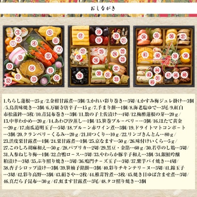 【京都岡崎・味ま野監修】花柳 約3～4人前|京都 老舗料亭 本格おせち 人気おせち 有名