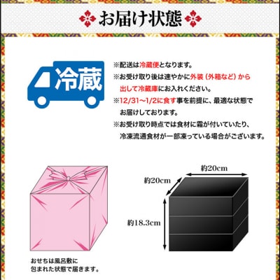 【京都「祇おん江口監修】おせち 江春 約3～4人前|京都 正統派割烹 本格おせち 華やか 人気 有名