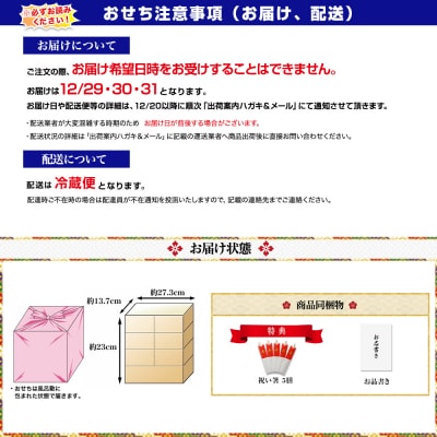 京料理・やまの監修 おせち七箱与段重「一陽来復」約4～5人前|京都御所南 老舗 本格おせち 人気