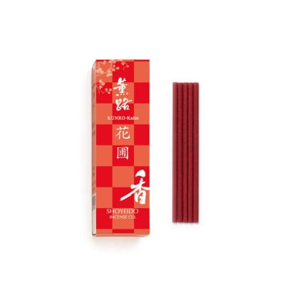 【香老舗 松栄堂】お香スティック(花圃/雪柳/甘露各20本)/香立舞妓/香皿クリーム セット