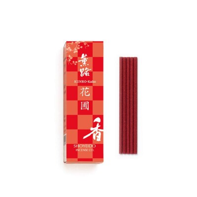 【香老舗 松栄堂】お香スティック(花圃/雪柳/甘露各20本)/香立舞妓/香皿クリーム セット